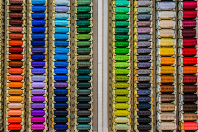 Colorful cotton yarn