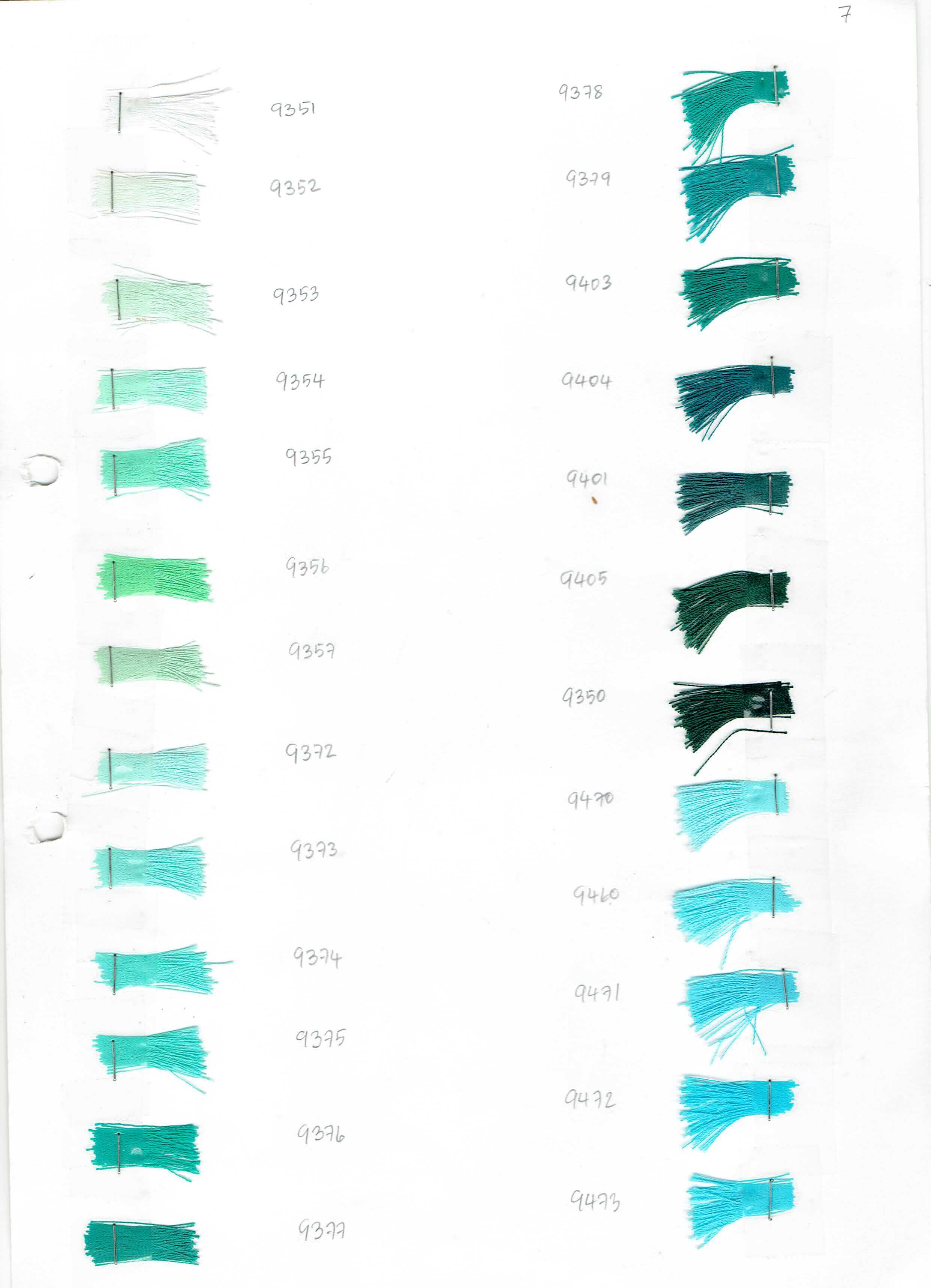 Example turquoise dye