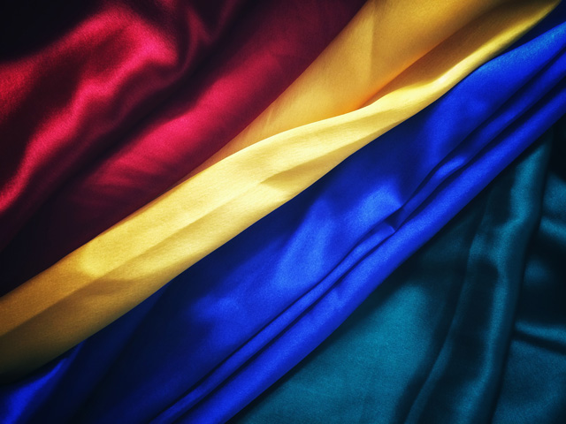 Colorful silk